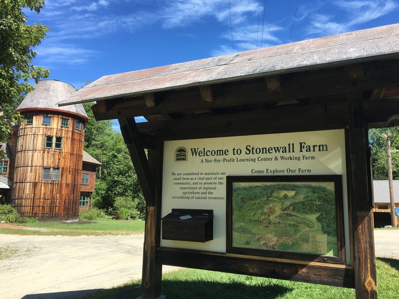 Sign post at the farmstore