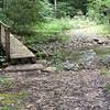 Blockstand Creek Trail stream crossing with optional bridge for high water, (one of the few).