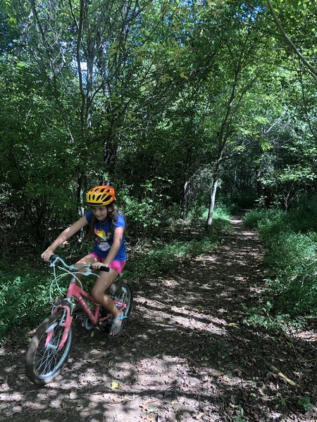 10 year old first time on singletrack had no issues on either trail