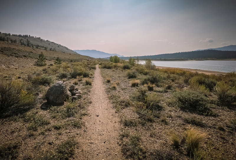 Trail on North side of lake.