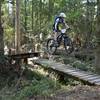 This young guy caught serious air time at the Creek Jump