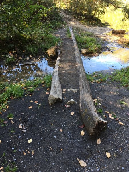 Small crossing near lake.