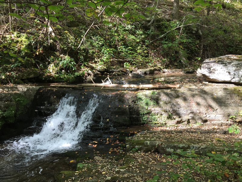 Waterfall at roadside near Big Mountain Rd.