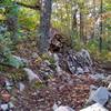 Rock garden on Paint Creek Trail.