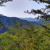 Scenic view from a rocky outcrop on Paint Creek Trail.