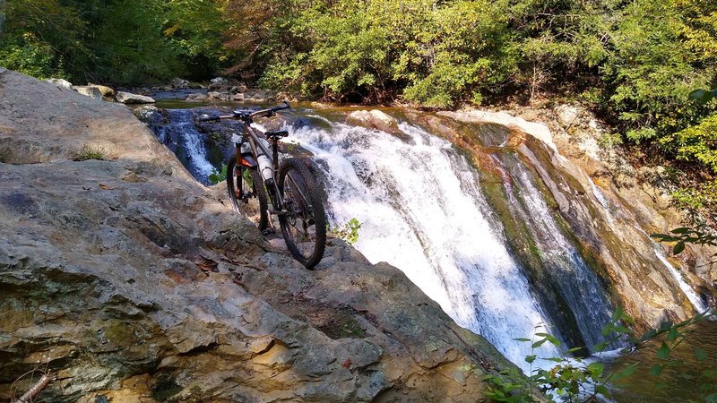 Nice waterfall along Lower Paint Creek Road close to the Recreation Area.