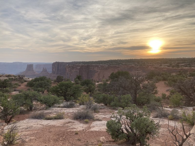 Sunset at Dead Horse Point.