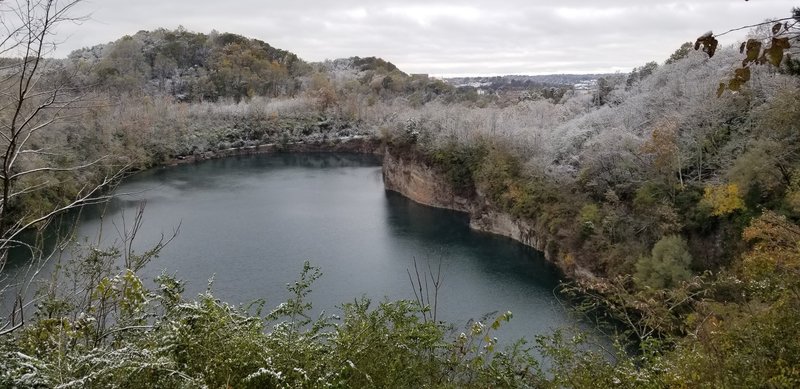 Scenic overlook at Fort Dickerson Quarry off of Pit Viper.