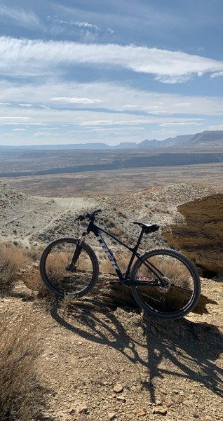 Overlook from the top of the hill on the trail.