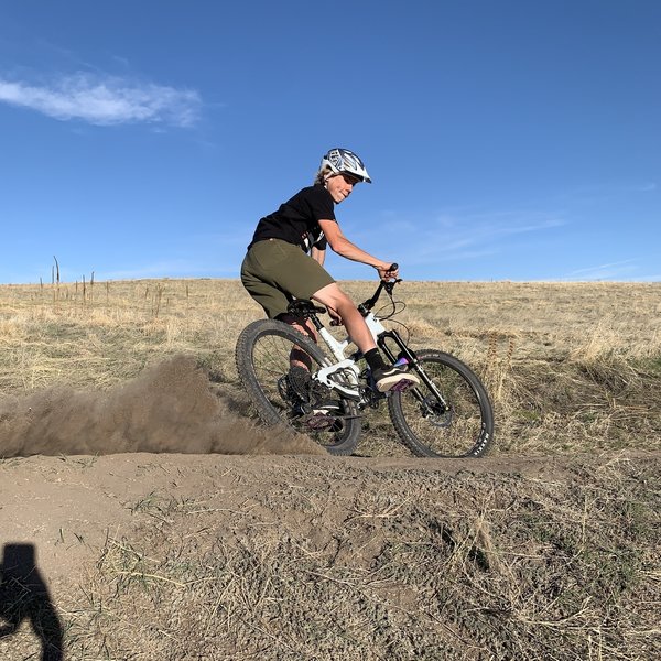 Throwing some roost on the bottom berm.