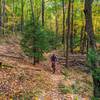 A nice subtle drop in elevation make this trail one of the best, rocks are manageable