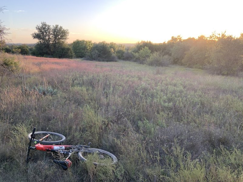 October sunset on the orange loop