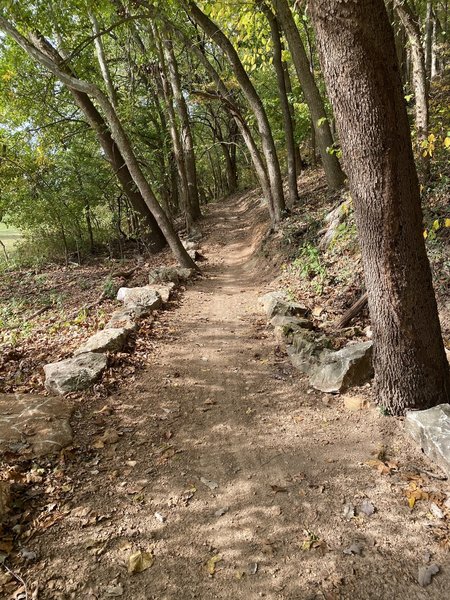 Bottom trailhead looking left.