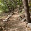 Bottom trailhead looking left.