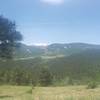 View from one of the interior meadows towards the Chase Reservoir and Central City