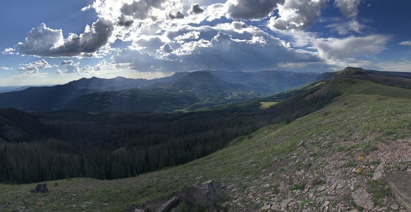 Along the ridge looking NW into Chama Basin.