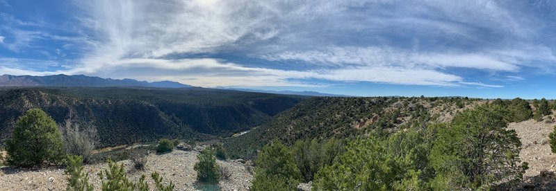 Great view South along the Rio Grande.