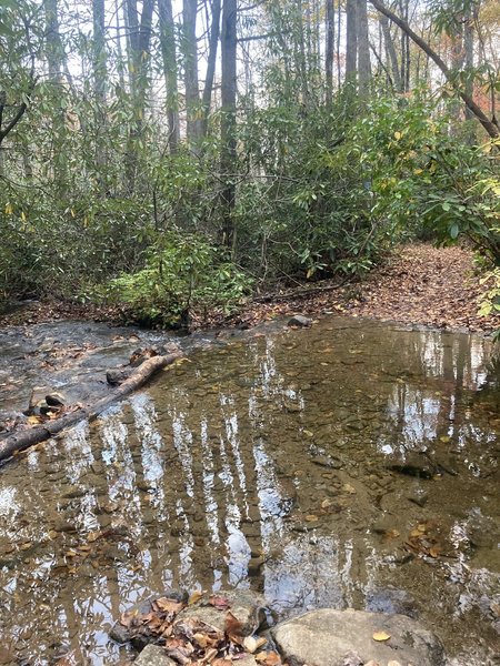 First stream crossing.