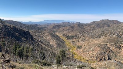 Descent into Holcomb Valley from PCT.