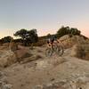 A dusk ride at Three Peaks.