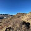 Looking west on the North Table loop after a grueling ascent from the parking lot.