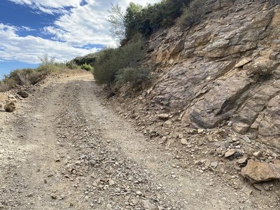 A little rocky for 40mm on some stretches of the Big Tree Cucamonga Trail.