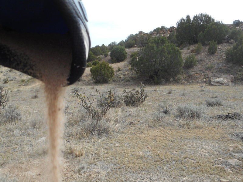 Epic sand.  It pours like water from your shoes