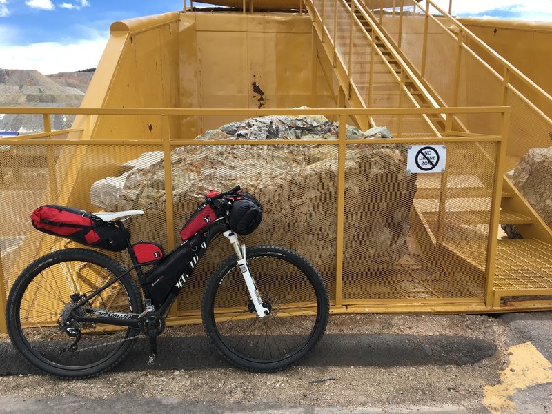 Hike up and see the mine!  Bike Packing rig.