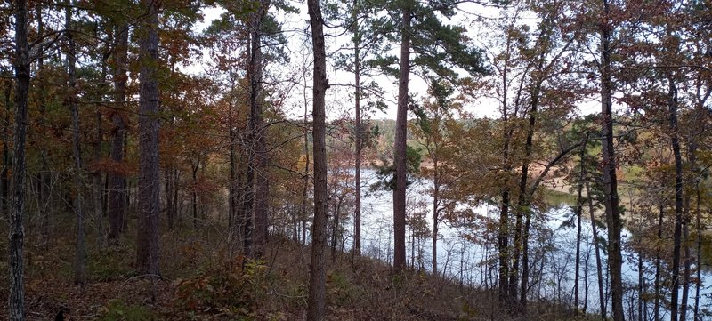 Lake views on second half of trail