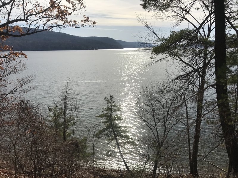 View of Hyde Bay and Otsego Lake from Lakeside trail