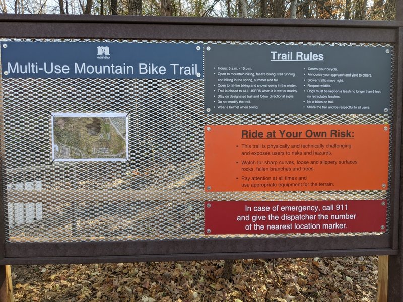 Lone Lake Park TrailHead Sign