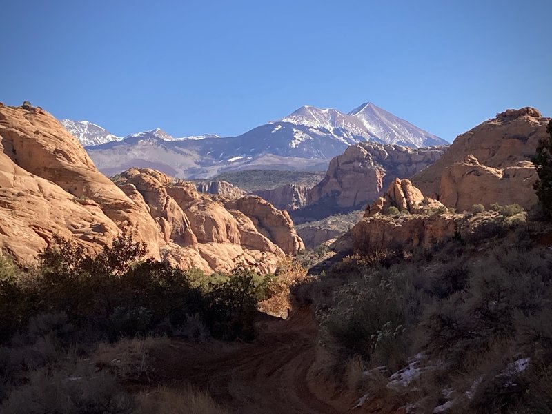 The road is sandy while beside the creek, but the views are great!