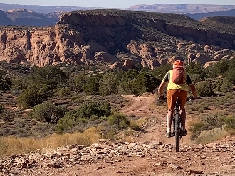 Flat Pass largely follows the Steelbender Jeep trail. Much of the ride is harder than this section.