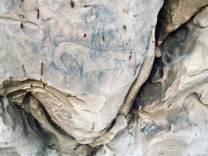 Horse petroglyph