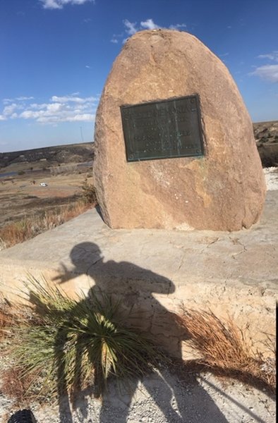 Hike a bike up the hill to see this obelisk