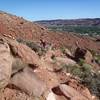 Climbing away from Moab