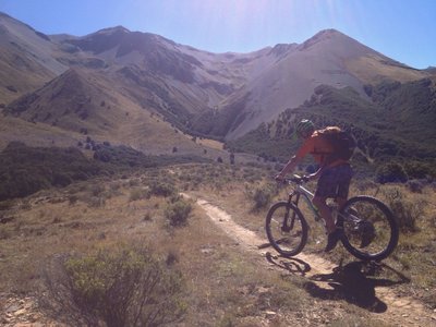 Heading off for some cool downhill riding