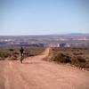 The endless Horsethief Trail (Mineral Bottom Road) across the I-Sky mesa top.