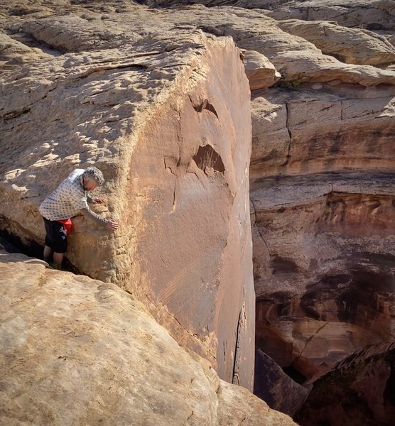 Scoping the Holeman Slot outflow and last pothole from above