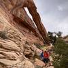 Checking out Moab Rim Arch