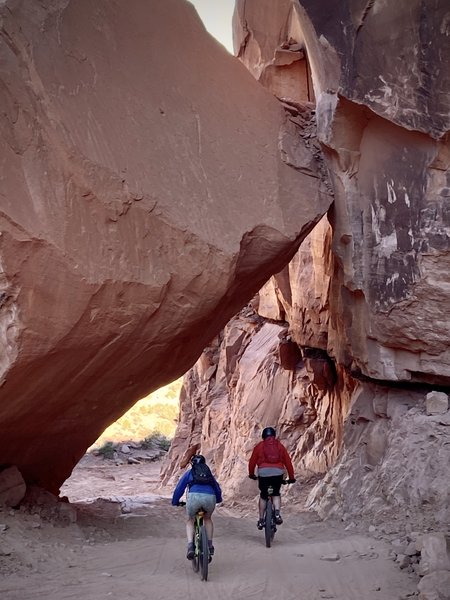 The humungous boulder in Long Canyon