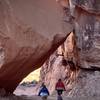 The humungous boulder in Long Canyon