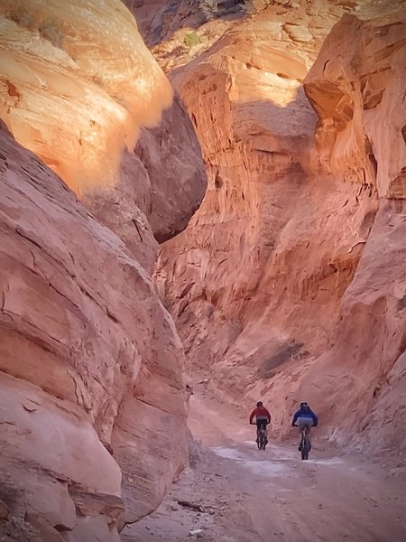 Starting down Long Canyon