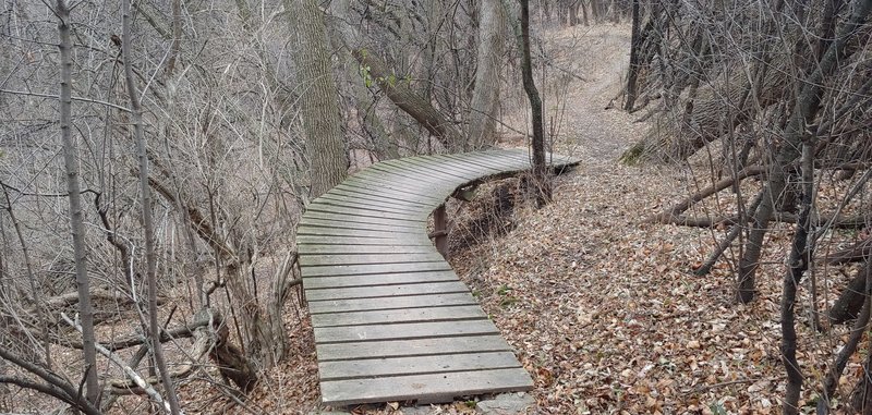 36" wooden bridge feature