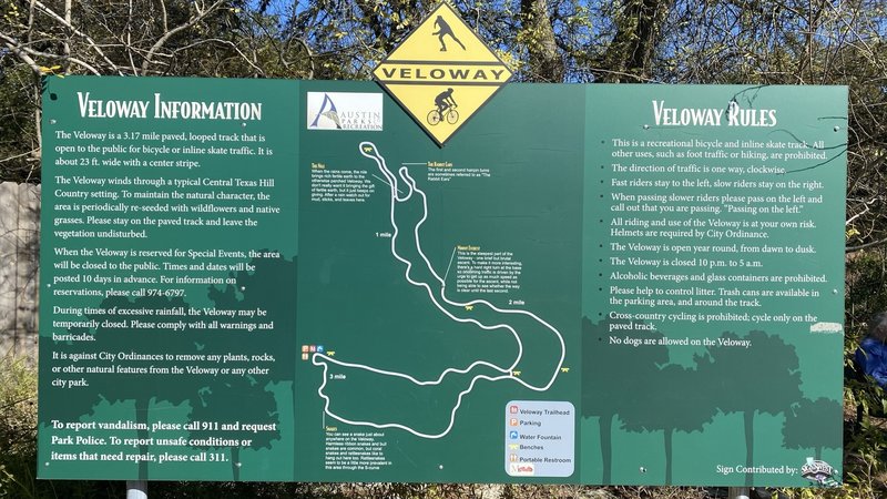 Veloway map & rules