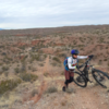 Topping out on the second big hill when riding east to west