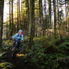 Ashley enjoys an unseasonably warm winter ride on Swirlz.