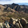 View East around midpoint of SD River Gorge Trail