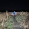 Over the planks, night ride Cutler Park