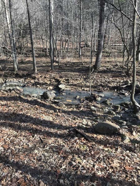 Small stream crossings if the area has had quite a bit of rain.